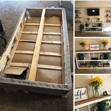 repurposed box springs ideas